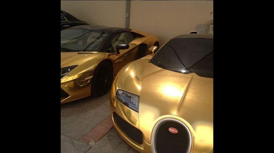 Instagram: príncipe saudí sorprende con autos bañados en oro - 2