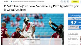 Perú vs. Venezuela: la reacción de la prensa internacional tras el empate en la Copa América | FOTOS