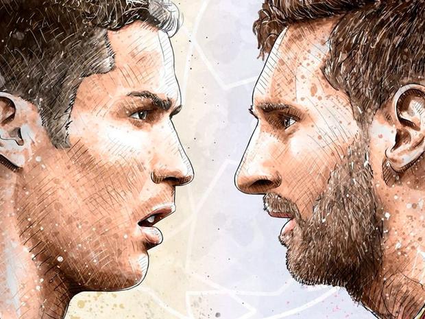 Cristiano Ronaldo vs Messi, the eternal fight. 