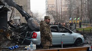 Mueren 14 personas, incluido el ministro del Interior de Ucrania, al caer un helicóptero al lado de un jardín de niños