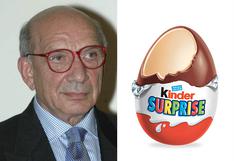 Italia: muere William Salice, el creador del mítico "huevo Kinder"