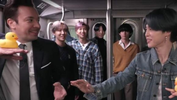 BTS regresó al programa de Jimmy Fallon. (Foto: Captura YouTube)