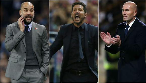 Guardiola, Simeone y Zidane, candidatos a Mejor Entrenador FIFA