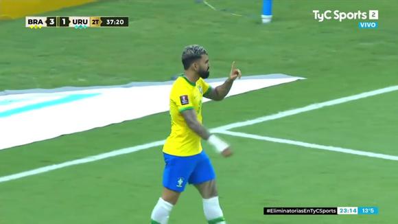 Brasil 4-1 Uruguay: gol de Gabriel Barbosa. (Video: TyC Sports)