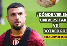 Televisión en vivo | Universitario vs. Botafogo online: Copa Libertadores 2024; en directo