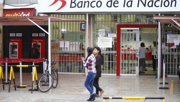 El Banco de la Nación seguirá atendiendo durante la cuarentena. (Foto: GEC)