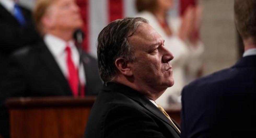 El secretario de Estado, Mike Pompeo, durante el discurso del presidente Donald Trump sobre el Estado de la Unión. (Foto: EFE)