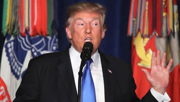Donald Trump anunció la estrategia de Estados Unidos sobre Afganistán. (Foto: AFP)