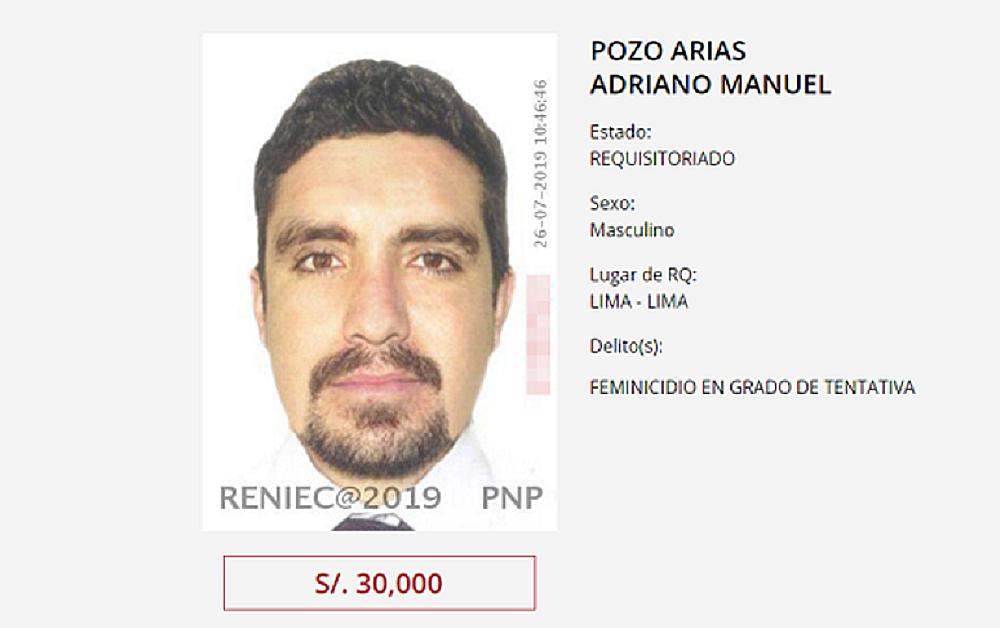 Arlette Contreras: Ofrecen S/.30 mil soles por paradero de Adriano Pozo