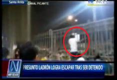 Santa Anita: Ladrón logró escapar tras ser detenido (VIDEO)