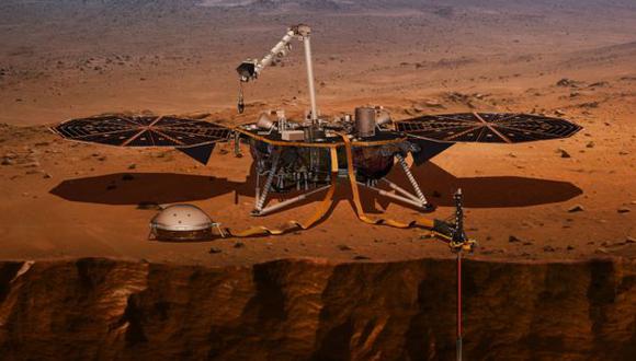 InSight explorará el interior de Marte con sismógrafos y un instrumento que puede penetrar hasta cinco metros de profundidad en el suelo del planeta rojo. (Foto: NASA)
