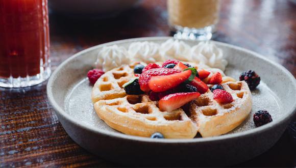 Waffle vegano. Las recetas del brunch fueron hechas por Solange Martinez- Gonzales. (Foto: difusión)