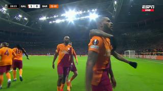 Preocupación en Barcelona: gol de Marcao para el 1-0 de Galatasaray | VIDEO