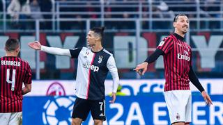 Con gol de Cristiano Ronaldo: Juventus igualó 1-1 ante Milan por la Copa Italia [VIDEO]
