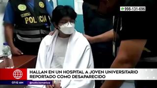 Hallan en un hospital a joven reportado como desaparecido en Chorrillos | VIDEO