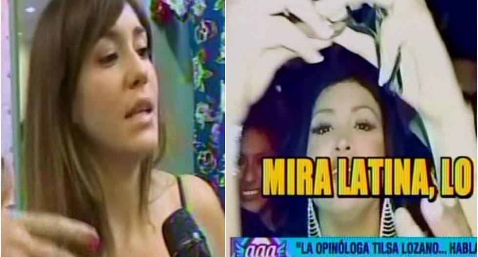 Tilsa Lozano criticó a Michelle Soifer por arrebatarle los lentes a un reportero de Amor, amor, amor. (Foto: Captura Latina)