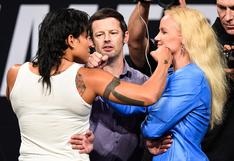 UFC: Amanda Nunea golpea a Valentina Shevchenko en careo previo a UFC 213