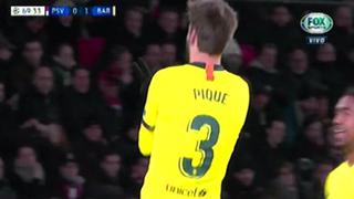 Barcelona vs. PSV: Messi sorprendió con tiro libre que Piqué convirtió en el 2-0 | VIDEO