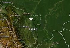 Temblor de magnitud 5.2 se registró este lunes en San Martín