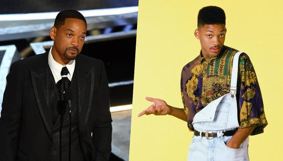 (Izquierda) Will Smith en la 94 edición de los Oscar (Derecha) El actor en 1991, cuando protagonizaba "El príncipe del rap"