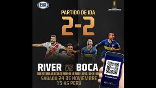 River vs. Boca: final de la Copa Libertadores será transmitida por la App de FOX Sports