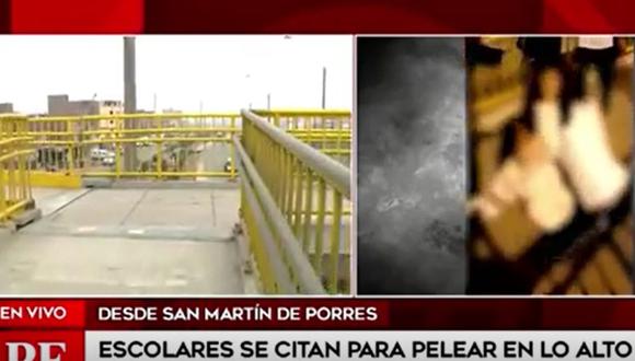 Según América Noticias, se trata de alumnas del colegio José Antonio Encinas. (Foto: América Noticias)