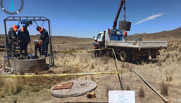 Midagri rehabilita 87 pozos a tajo abierto para mitigar efectos del déficit hídrico en la región Puno. (Foto: Midagri)