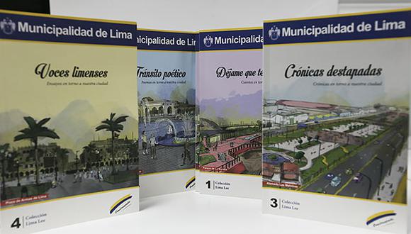 Son cinco los tomos que componen la colecci&oacute;n Lima Lee. Se han distribuido 50 mil ejemplares. (Foto: Miguel Bellido/ El Comercio)