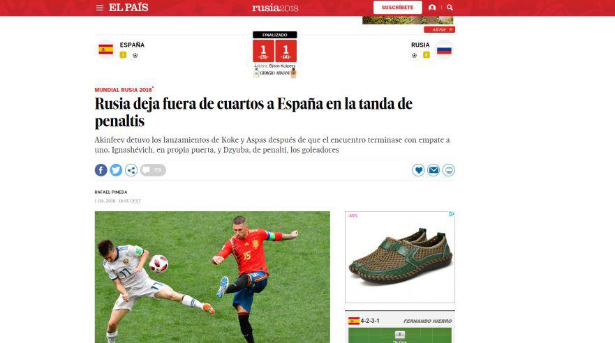 Diario El Mundo de España. (Foto: captura de pantalla)