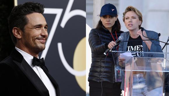 James Franco y Scarlett Johansson. (Fotos: Agencias)