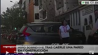 Surco: niño de cinco años sobrevivió tras caerle una pared | VIDEO