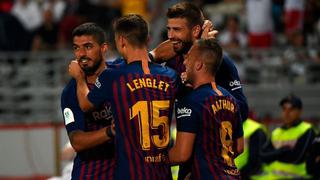 Barcelona derrotó 2-1 a Sevilla en la Supercopa de España