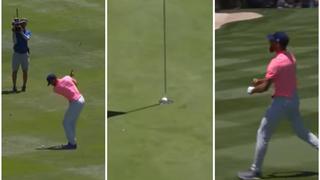 Stephen Curry ejecutó impresionante tiro de larga distancia en golf y metió la pelota en el hoyo | VIDEO