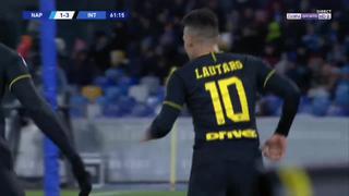 Inter vs. Napoli: Lautaro Martínez anota el tercer gol de Internazionale para asegurar la punta de la Serie A | VIDEO