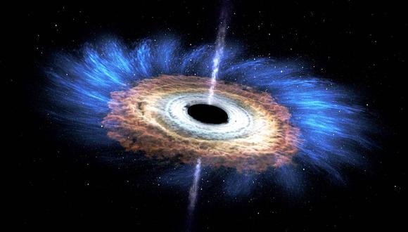 Representación artística de un agujero negro. (Imagen: NASA's Goddard Space Flight Center)
