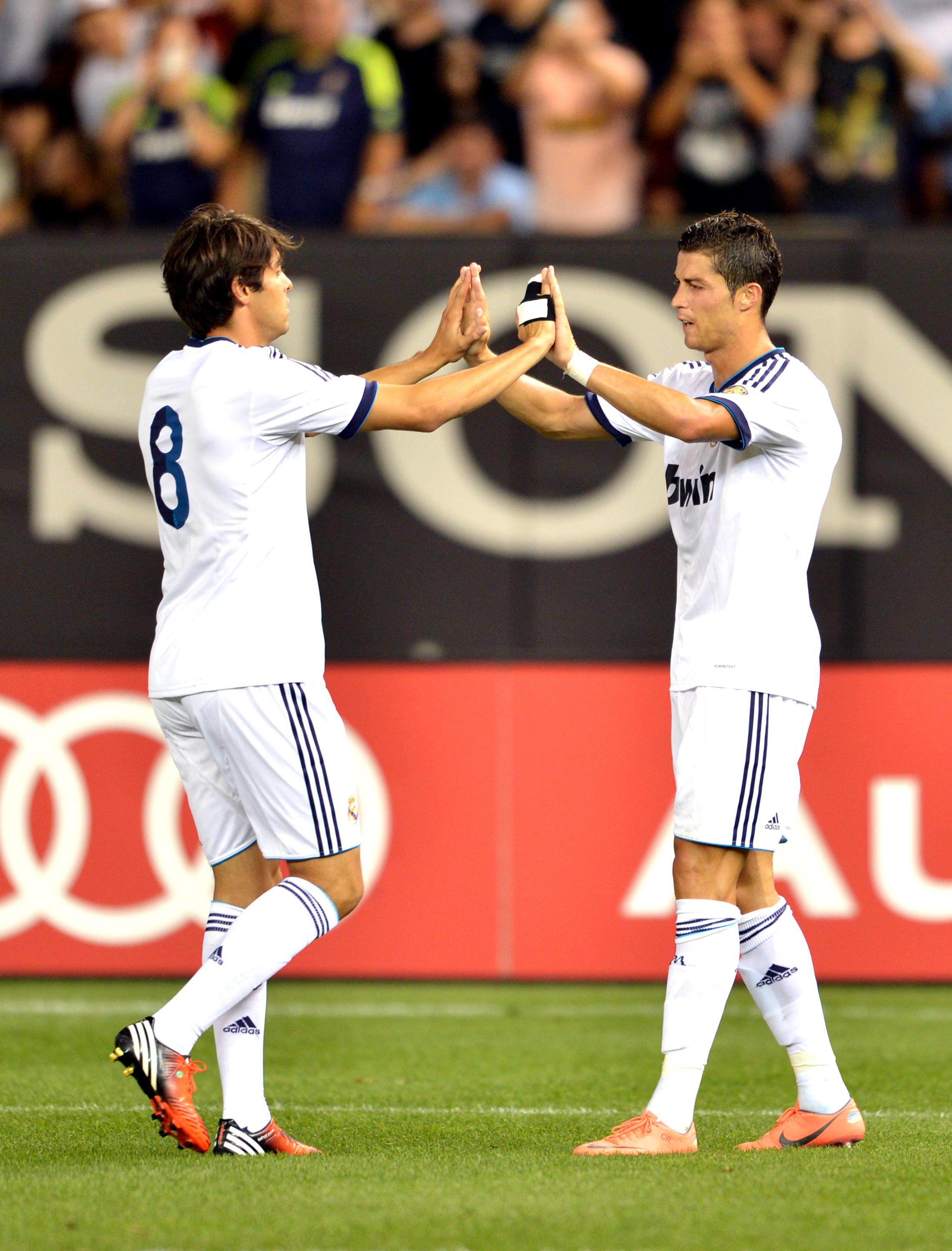 Kaká y Cristiano Ronaldo fueron compañeros en Real Madrid. (Foto: AFP)