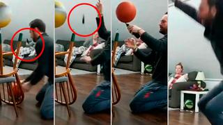 Instagram: Freestyler troleó a su esposa que le lanzó un inflador mientras hacía un truco | VIDEO