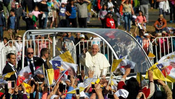 El Papa Francisco llegará a Lima mañana jueves a las 5:20 p.m. procedente de Chile. (Foto AFP)
