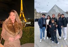 Brunella Horna se divierte en París: la conductora viajó con Richard Acuña por Semana Santa 