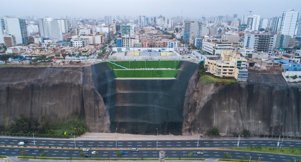 Polémica por sistema de andenería construidos en la Costa Verde por la Municipalidad de Lima para evitar deslizamientos de tierra y piedras. (Foto: MML)
