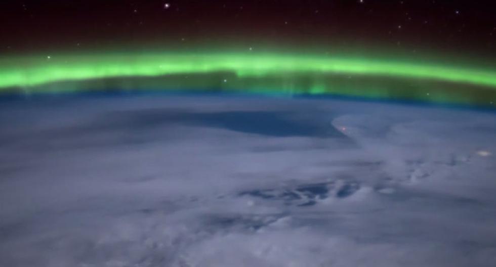 Auroras boreales. (Foto: Tim Peake | ESA / Twitter)