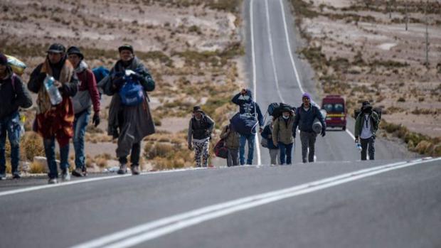 In Chile there has been a sharp increase in migrants crossing through irregular passages.  (Getty Images).