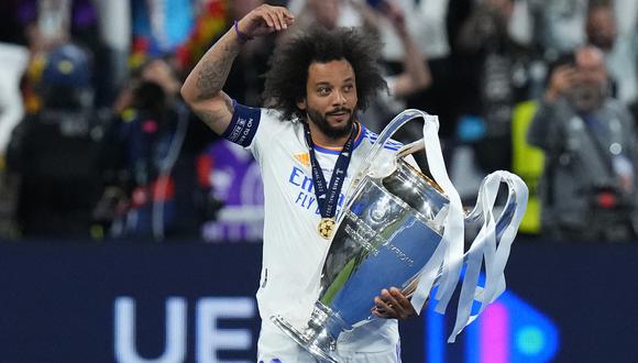 Marcelo ganó su quinta Champions League con el Real Madrid. (Foto: AP)