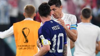 Lewandowski contó qué le dijo a Lionel Messi al final de Argentina-Polonia en Qatar 2022
