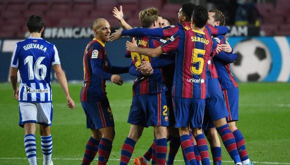 El Barcelona de Koeman buscar asegurar la llave en el duelo de ida en el Camp Nou. (Foto: AFP)