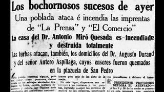 El ataque contra El Comercio en tiempos de Leguía: hace 100 años