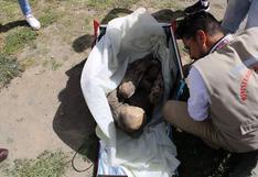 Puno: intervienen a joven y recuperan momia prehispánica que estaba en una caja de delivery