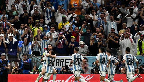Argentina clasificó nuevamente a semifinales de la Copa del Mundo, una instancia que siempre superó | Foto: AFP
