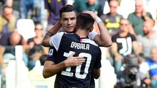 Juventus venció 2-0 a SPAL con un golazo de cabeza de Cristiano Ronaldo y genial asistencia de Paulo Dybala por Serie A | VIDEO