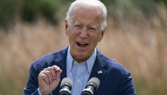 Joe Biden pronunció un discurso en Wilmington (Delaware), donde reside. (JIM WATSON / AFP).